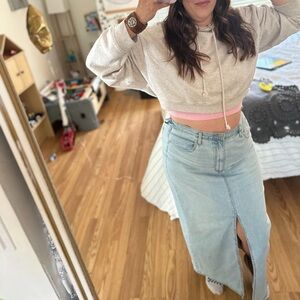 Universal Thread Blue Skirt with a Relaxed Fit